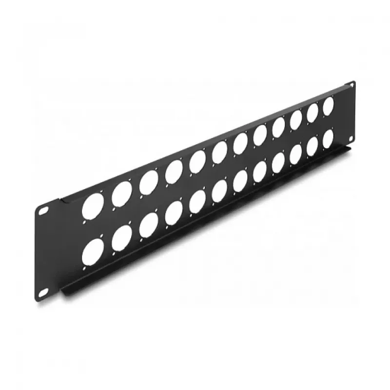 Accessorio patch panel DeLOCK 88055 montaggio rack 2U nero