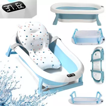 Vasca da bagno per bambini Extralink EX.20994 blu con termometro LED integrato