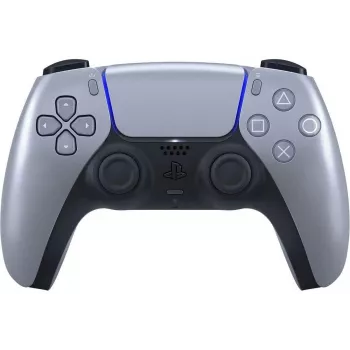 Gamepad wireless Sony DualSense per PlayStation 5 — batteria Li-Ion integrata, giroscopio, vibrazione aptica, altoparlante, jack 3,5 mm, argento
