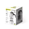 Caffettiera Moka pot Maestro MR-1660-9, macchina per caffè da piano cottura per 6 tazze, nero