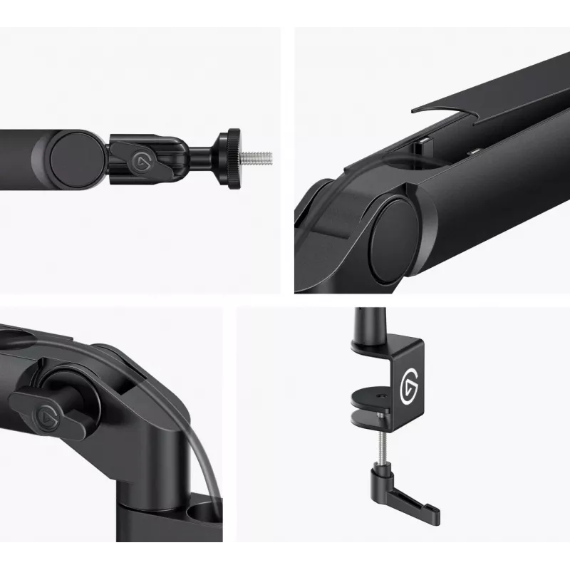 Braccio per microfono Elgato Wave Mic Arm Low Profile — braccio a profilo basso regolabile per studio e streaming