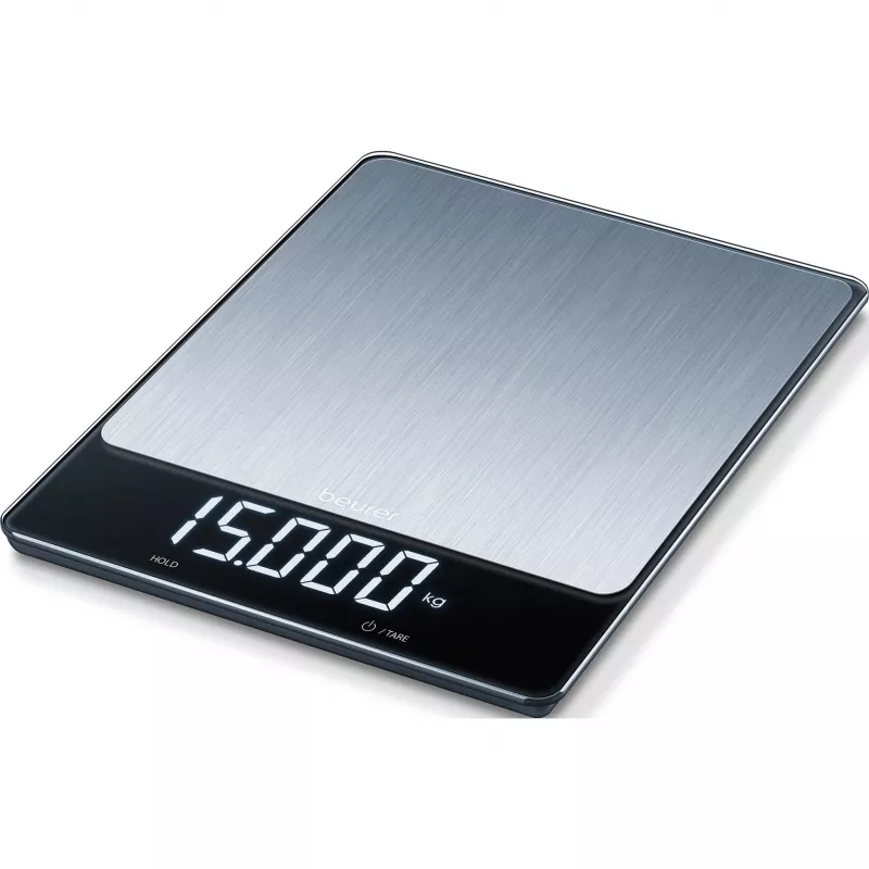 Bilancia da cucina Beurer KS 34 XL acciaio inox, capacità 5 kg, precisione 1 g