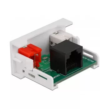 Modulo DeLOCK Easy 45 2 x connettore femmina RCA su connettore femmina RJ45 22,5 x 45 mm