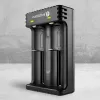 Caricabatterie everActive LC200 domestico USB, 2 vani, Li-Ion, supporta A/AA/AAA/AAAA/C/D, ingresso 5 V, uscita 4,2 V, nero