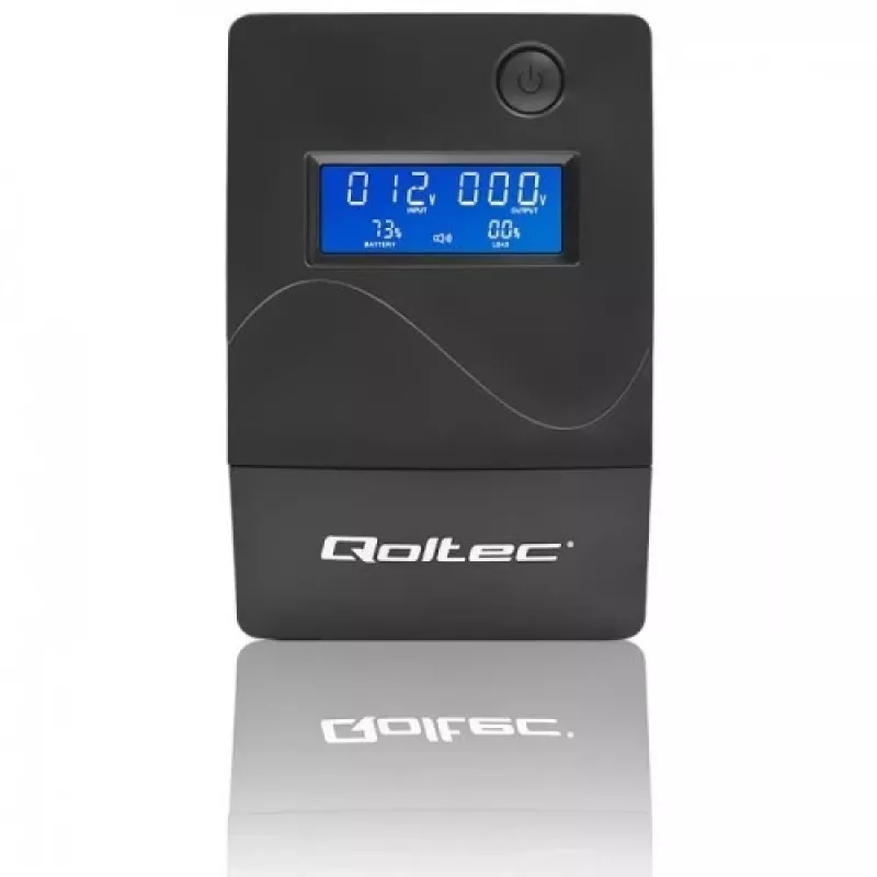 Qoltec Monolith UPS (gruppo di continuità) doppia conversione (online) 1 kVA 600 W 2 prese Schuko