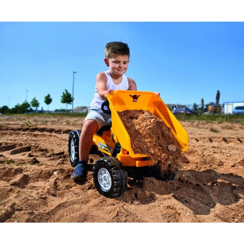 Simba-Dickie BIG Jim dumper, camion ribaltabile giocattolo, plastica, per 3–5 anni, nero e giallo