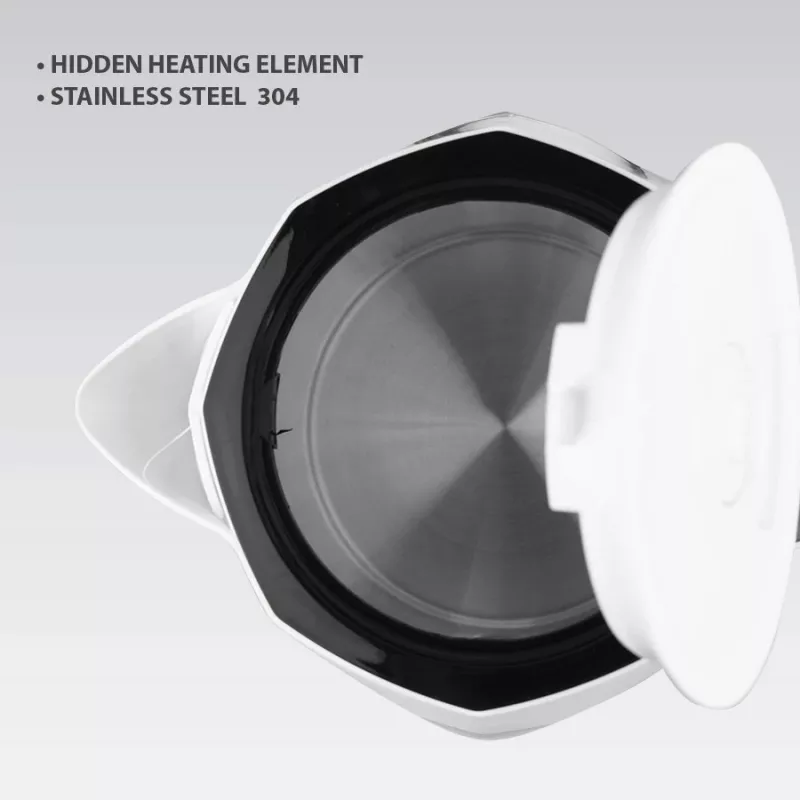 Bollitore elettrico Maestro MR-058-WHITE 1,8 L, 2000 W, senza filo, filtro rimovibile