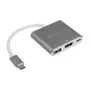 SilverStone SST-EP08C - Adattatore USB 3.1 Type-C a HDMI/USB Type-C/USB Type-A - Argento