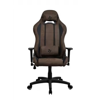 Sedia gaming Arozzi Torretta SuperSoft – ergonomica marrone, design di supporto