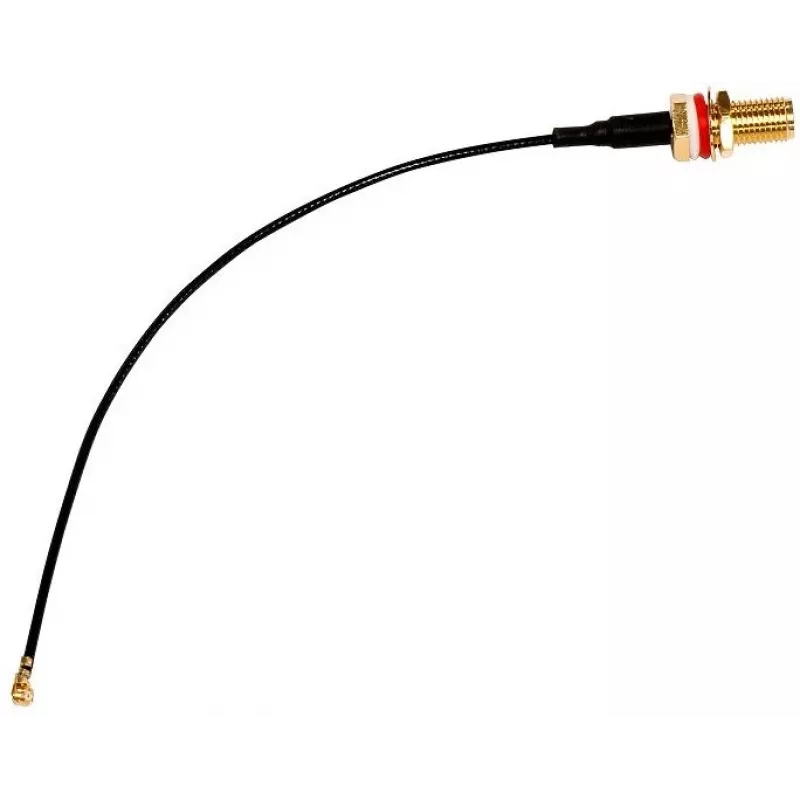 Cavo coassiale MikroTik ACSMAUFL connettore femmina SMA dritto 1 m nero