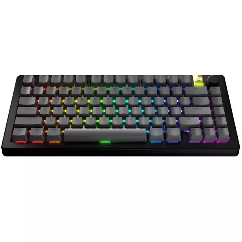 Tasti GLORIOUS GPBT Basics PBT Dye-Sub Armor grigio layout ANSI