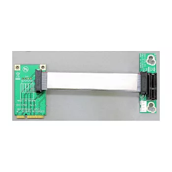 Scheda riser Mini PCI Express > PCI Express x1 orientata a sinistra