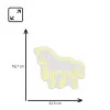 Insegna neon LED MANTA SNL103WH – motivo cavallo, bianco