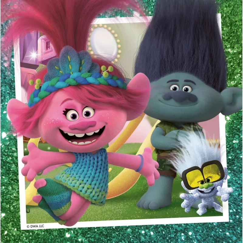 Puzzle per bambini Trolls 3 (3x 49 pezzi)