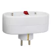 Multipresa MACLEAN MCE338 F — tipo F, 2 prese, 2×16A con interruttore automatico