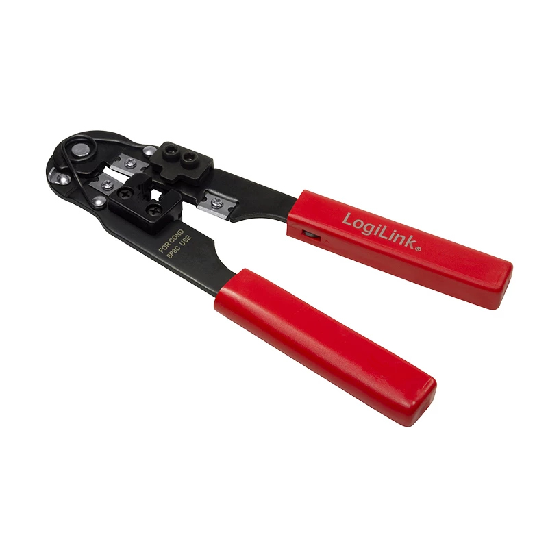 LogiLink WZ0004 Pinza crimpatrice per cavi nero. rosso