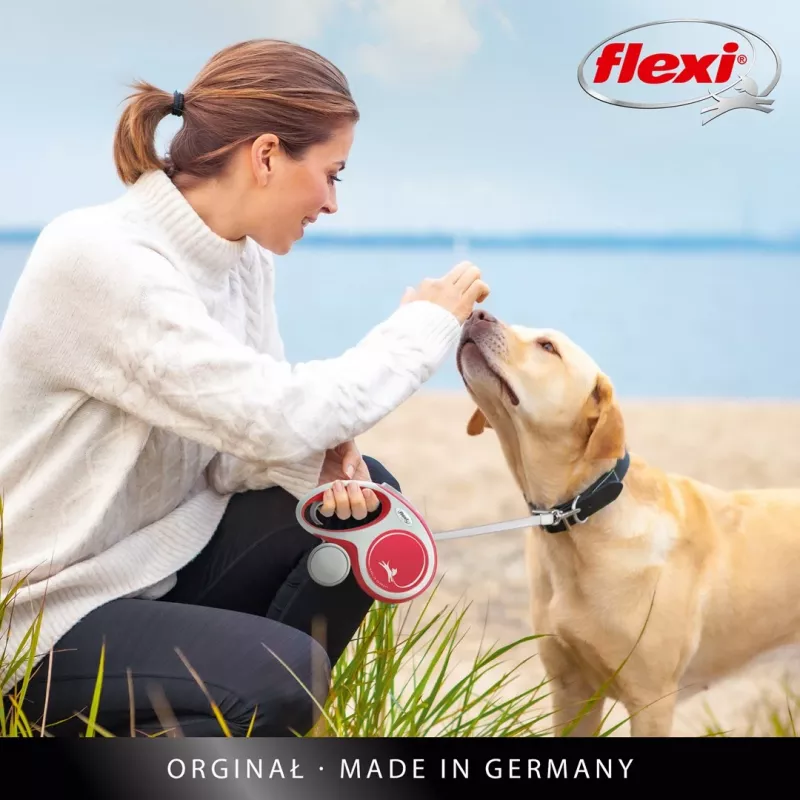 Guinzaglio avvolgibile per cani Flexi New COMFORT 8 m nero, grigio