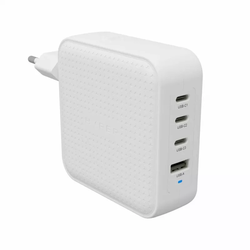 Hyper HyperJuice 100W USB-C GaN caricabatterie da viaggio 3C+1A - bianco (HJ1002WHWWGL)