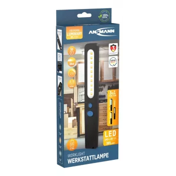 Lampada da ispezione ANSMANN WL390R LED, bianco freddo/caldo, 385 lm, LiPo 1200 mAh, IP20, nero