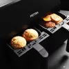 Friggitrice ad aria Petra PT4750BLKVDEEU7, doppia camera, capacità 3,7 L, nero