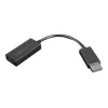 Lenovo 4X90R61023 adattatore da DisplayPort a HDMI 2.0b, DP maschio – HDMI femmina, 22,5 cm, 4K, nero
