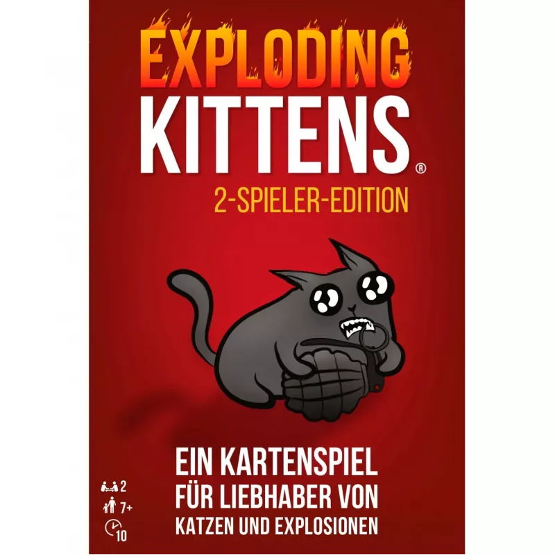 Exploding Kittens - Edizione per 2 giocatori, gioco di carte