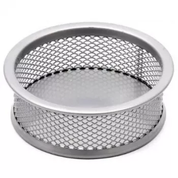 Portapenne Forpus, argento, metallo perforato 1005-011