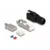 DeLOCK connettore RJ45 da crimpare Cat.6A nero connettore dritto
