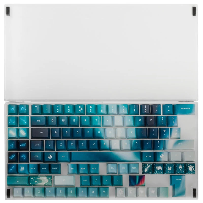 Set di keycap Traitors AURORA GAKC-270 — layout UK — keycap compatibili per tastiere meccaniche