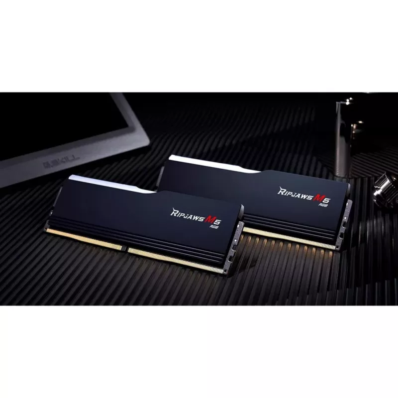 DIMM 32 GB DDR5-6000, memoria RAM nero, F5-6000J2836G16GX2-RM5RK, Ripjaws M5 RGB, INTEL XMP