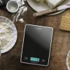 Bilancia da cucina Caso sottile nero rettangolare elettronica 03210