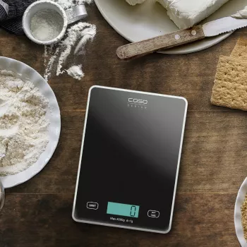 Bilancia da cucina Caso sottile nero rettangolare elettronica 03210