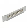 Patch panel fibra ottica DeLOCK 10 pollici 12 porte LC duplex beige 1U grigio