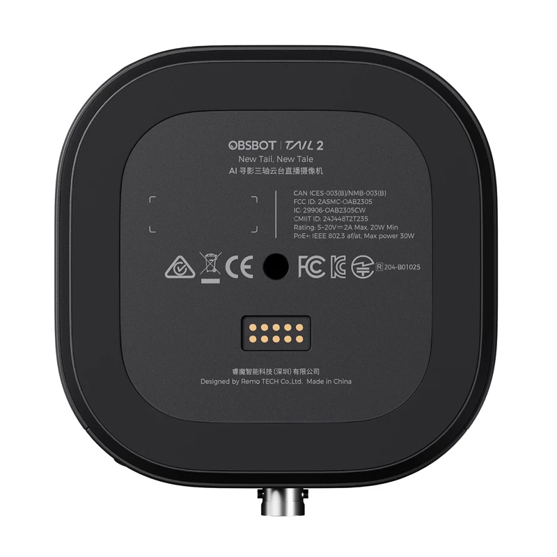 Webcam Obsbot Tail 2 1080p 60fps tracciamento IA – 1080p, 60 fps, autotracciamento IA