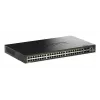 D-Link Switch 52 porte Gigabit Stackable PoE+ Smart Managed con 4 porte 10G SFP+