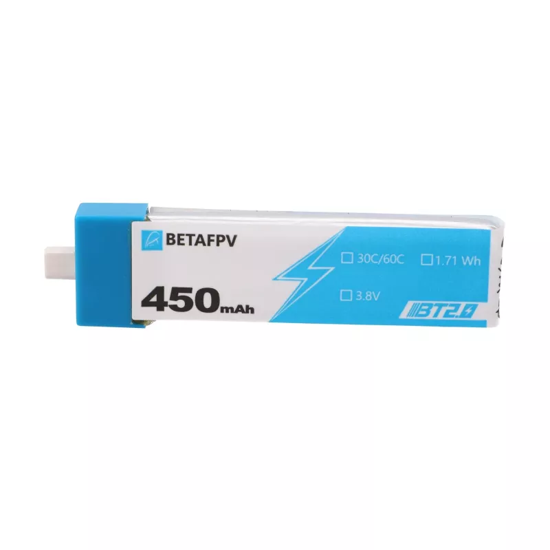 Pacco batterie ricaricabili per droni 1S BetaFPV BT2.0 450mAh confezione da 4, 3,8V