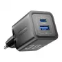 Caricabatterie rapido AC da interno Vention FEQB0-EU 30W, 1x USB-C, nero — per smartphone, tablet, smartwatch, cuffie