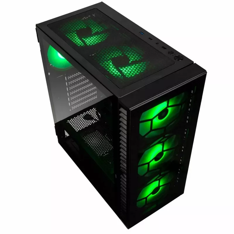 Kolink Observatory HF Glass ARGB Midi-Tower - nero