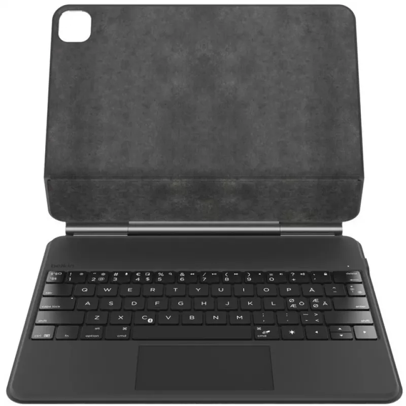 Belkin Connect Pro - Tastiera e custodia folio (custodia protettiva) - con supporto magnetico - con touchpad - retroilluminata - wireless - Bluetooth - QWERTZ