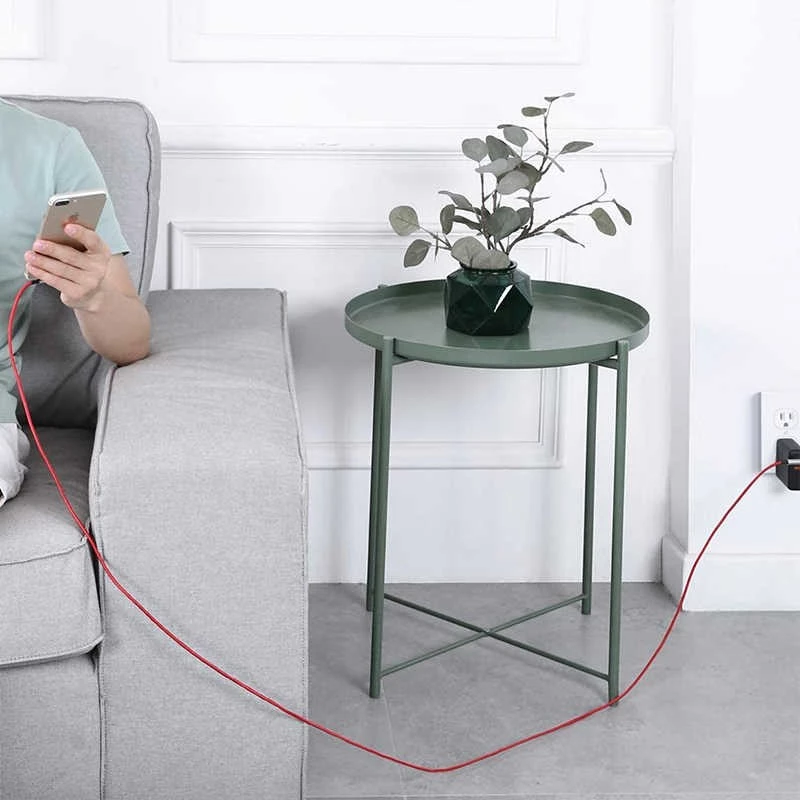 Cavo USB a Lightning Aukey CB-AL01 rosso – intreccio in nylon, connettore Lightning per dispositivi Apple