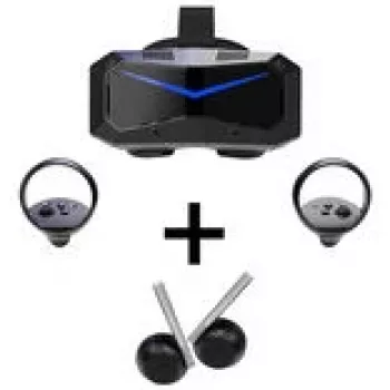 Pimax Crystal Super Ultrawide Visore VR + DMAS-Headphones Bundle - nero
