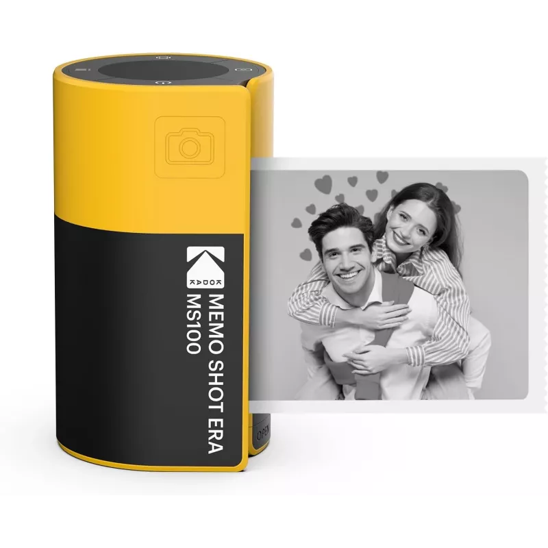 Kodak Memo Shot Era MS100 Fotocamera istantanea e stampante di etichette, giallo
