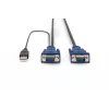 Cavo KVM USB Digitus DS-19232 3m PS/2