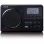 Radio portatile Lenco MPR-035BK — FM/AM, funzionamento a rete e batteria, LCD 2,5 inch, 20 preselezioni FM, uscita 3,5 mm