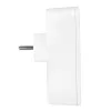 Power splitter MACLEAN MCE248 F/W — 3 prese AC (1×16A, 2×6A) + 4×USB (2×A, 2×C PD 20W), spina EU, bianco