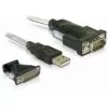 Adattatore Delock USB 2.0 Type-A > 1 x seriale DB9 RS-232 + adattatore DB25 (61308)