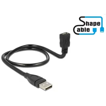 Cavo USB DeLOCK 0,5 m USB2.0-A/USB2.0 Micro-B