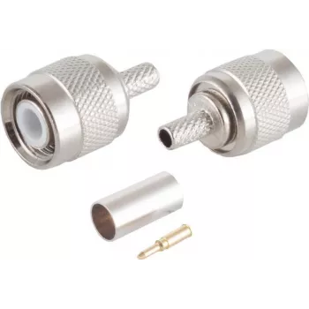 Connettore maschio video TNC ShiverPeaks 98885 per cavo RG58/U, terminazione crimp
