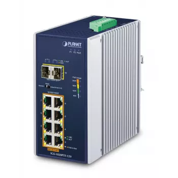 Switch unmanaged PLANET IP30 Ind 8-P 10/100/1000T