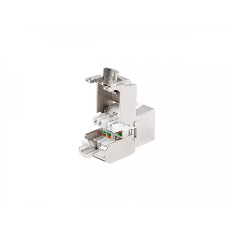 Modulo keystone Lanberg KSF7-2000 piatto acciaio inox